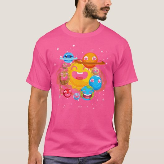 Buitenruimteastronomeer Universum Astronomie Cute  T-shirt (Voorkant)