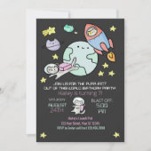 Buitenruimtecatten Verjaardagse uitnodiging Spint (Voorkant)