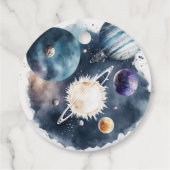 Buitenruimtecentrales en raketschildpadjongen, eer bedankjes labels (Achterkant)