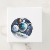 Buitenruimtecentrales en raketschildpadjongen, eer bedankjes labels (In situ)