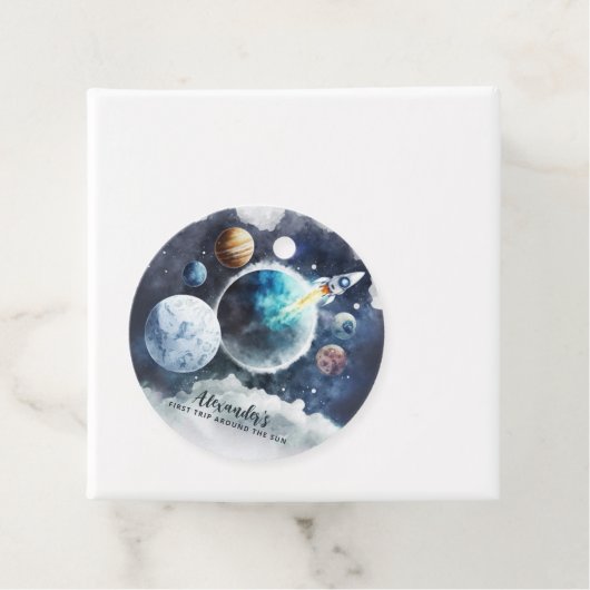 Buitenruimtecentrales en raketschildpadjongen, eer bedankjes labels (In situ)