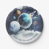 Buitenruimtecentrales en raketschildpadjongen, eer papieren bordje (Voorkant)