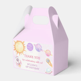 Buitenruimtecentrales Jongen Galaxy First Trip Bir Bedankdoosjes