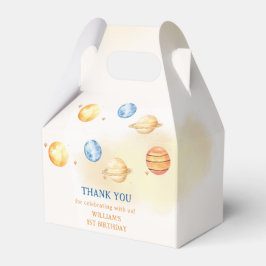 Buitenruimtecentrales Jongen Galaxy First Trip Bir Bedankdoosjes