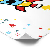 Buitenruimtedecor, Rocket print 8x10 (Hoek)