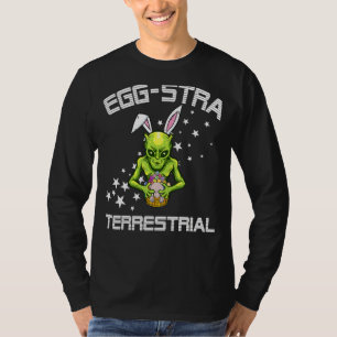 Buitenruimteeieren extra terrestial Alien-paaseier T-shirt