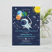 Buitenruimtefeest uit deze wereld kaart (Staand voorkant)