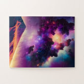 Buitenruimtegalactische wolkenastronomie: leuk lan legpuzzel (Horizontaal)