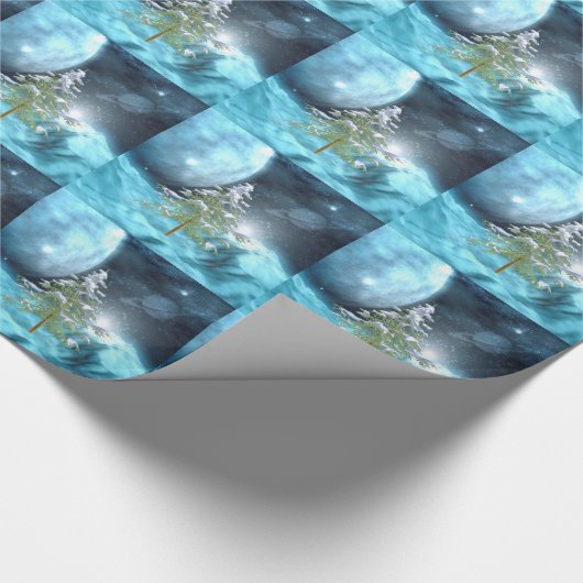 Buitenruimtekerst Cadeaupapier (Hoek)