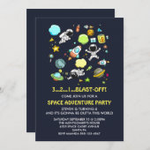 Buitenruimtemakers en raketschilden op zaterdag kaart (Voorkant / Achterkant)