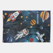 Buitenruimtemonster sterren Astronaut gepersonalis Theedoek (Horizontaal)