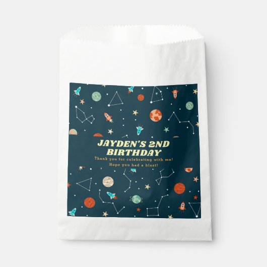 Buitenruimteraketten van afgelopen zaterdag Dank u Bedankzakje (Voorkant)