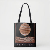 Buitenruimtescheiding Fan Jupiter Planet Astronomi Tote Bag (Voorkant)