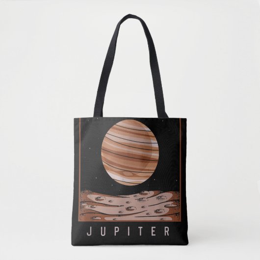 Buitenruimtescheiding Fan Jupiter Planet Astronomi Tote Bag (Voorkant)