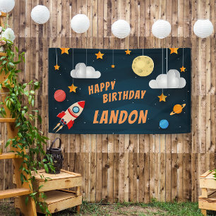 Buitenruimteschema Gepersonaliseerd geboortedag Spandoek