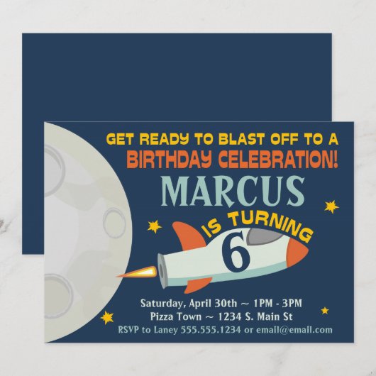 Buitenruimteschepen Verlichtingsdag Kaart (Voorkant / Achterkant)