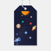 Buitenruimteslijfthema Birthday Hartelijk dank Cadeaulabel (Achterkant)