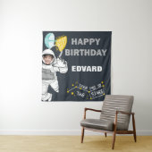 Buitenruimtetransport Foto Happy Birthday Wandkleed (In situ)