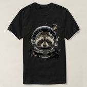 Buitenruimtetransport Raccoon Face Trash Panda Ani T-shirt (Design voorkant)