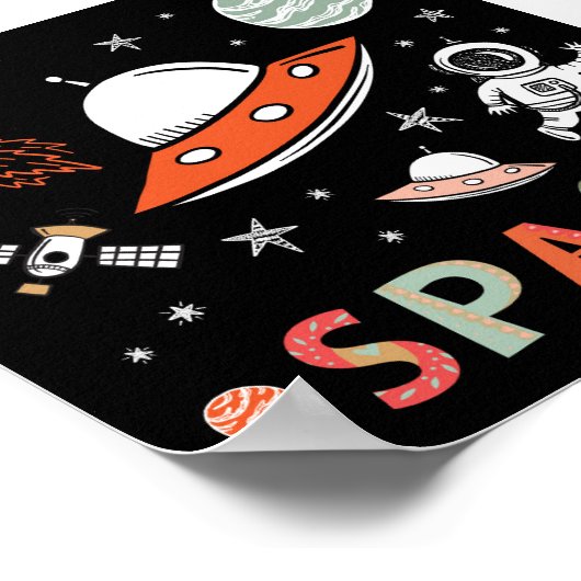 Buitenruimtetransportvliegtuigen Poster (Hoek)