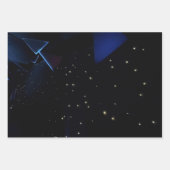 Buitenruimtetuem met sterren inpakpapier vel (Voorkant 3)