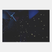 Buitenruimtetuem met sterren inpakpapier vel (Voorkant 2)