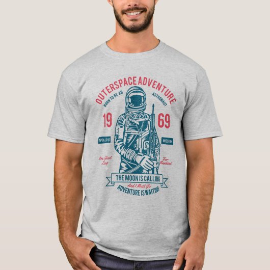 Buitenruimtetuigen 1969, Moonwalk T-shirt (Voorkant)