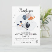 Buitenruimtetuigen Galaxy Boy Dank je kaart (Staand voorkant)