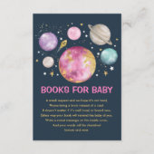 Buitenruimtetuigen Galaxy Moon Books for Baby Girl Informatiekaartje (Voorkant)