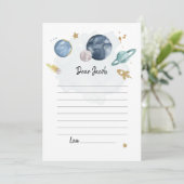 Buitenruimtetuigen Geboortetijd Capsule Kaart (Staand voorkant)