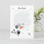 Buitenruimtetuigen Geboortetijd Capsule Kaart (Staand voorkant)