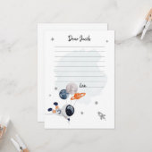 Buitenruimtetuigen Geboortetijd Capsule Kaart (Voorkant / Achterkant in situ)