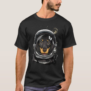 Buitenruimtetunaut Dachshund Weiner Sause Dog T-shirt