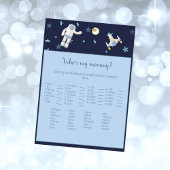 Buitenruimtetunaut die mijn mammie Baby-spel is Kaart