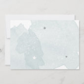 Buitenruimtetuunaut blauw jongetje eerste verjaard kaart (Achterkant)