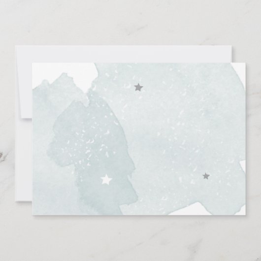 Buitenruimtetuunaut blauw jongetje eerste verjaard kaart (Achterkant)