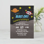 Buitenruimteuter 5th Birthday Party Kaart (Staand voorkant)