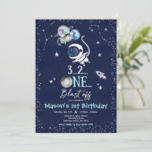 Buitenruimtevaart op zaterdag kaart (Staand voorkant)