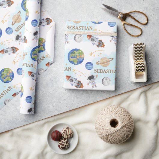 Buitenruimtevaartdag Cadeaupapier (Crafts)