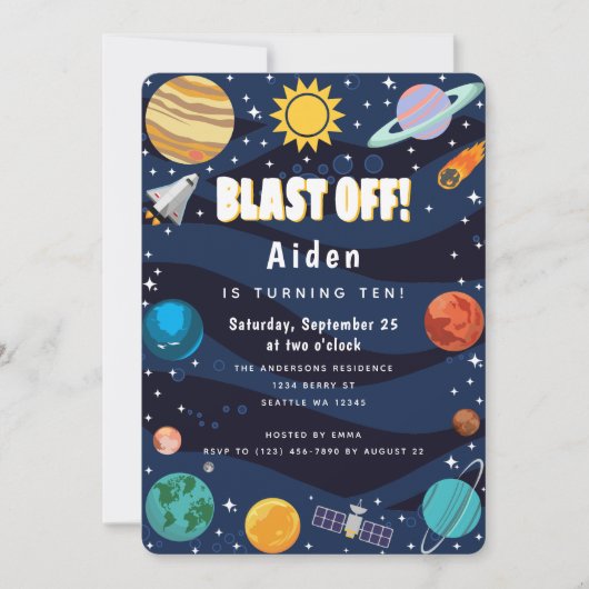 Buitenruimtevaartdag Kaart (Voorkant)