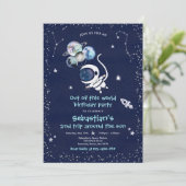 Buitenruimtevaartfeest uit deze wereldvideo kaart (Staand voorkant)