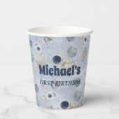 Buitenruimtevaartsterrenastronaut Papieren Bekers (Achterkant)