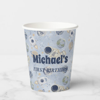 Buitenruimtevaartsterrenastronaut Papieren Bekers