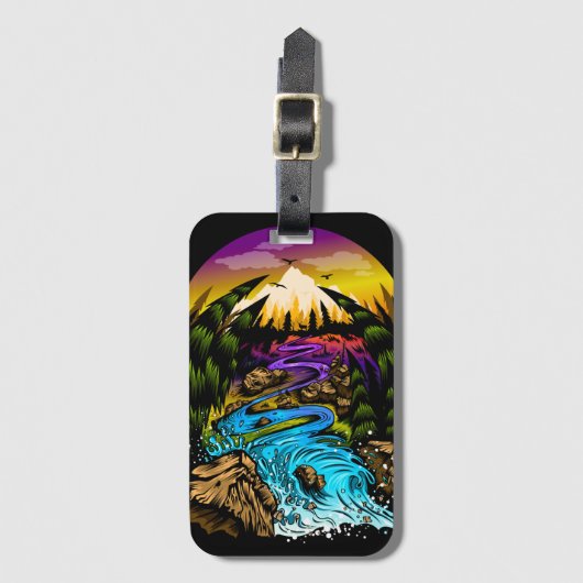 Buitenscène Bagagelabel (Voorkant (verticaal))