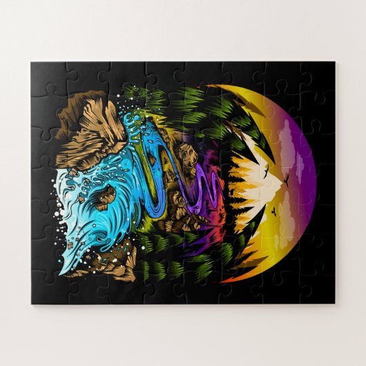 Buitenscène Legpuzzel (Horizontaal)