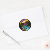 Buitenscène Ronde Sticker (Envelop)