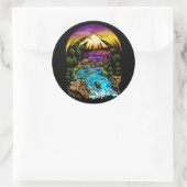 Buitenscène Ronde Sticker (Tas)