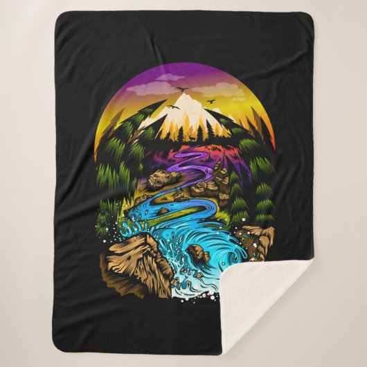 Buitenscène Sherpa Deken (Voorkant)