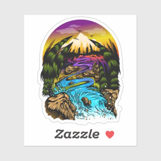 Buitenscène Sticker (Vel)