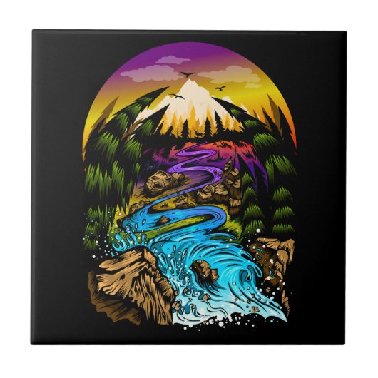 Buitenscène Tegeltje (Voorkant)